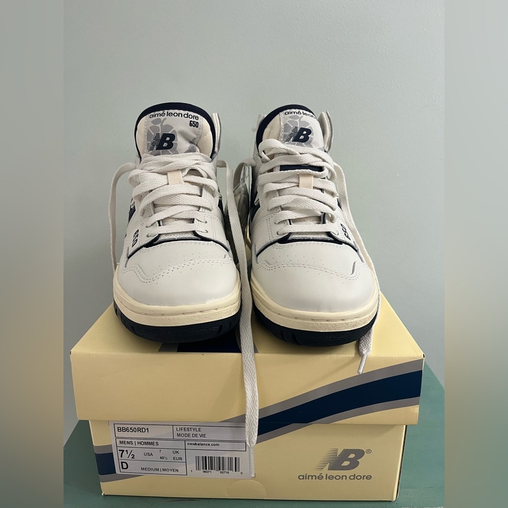 NIB New Balance 650R x Aime Leon Dore Sneakers BB650RD1 Men’s 7.5 rare find - Picture 3 of 11